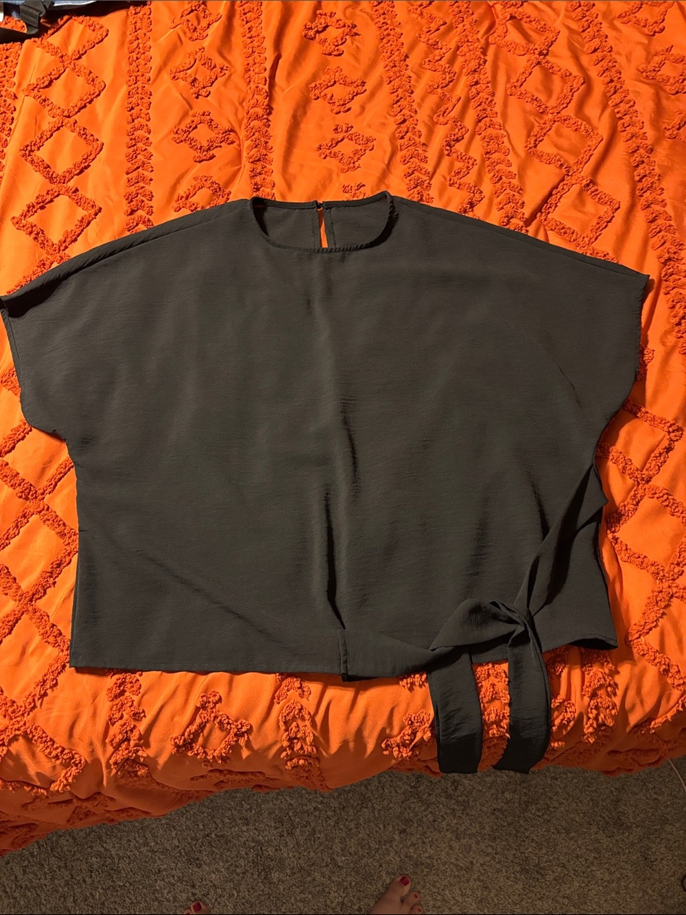 NWOT!! Black Batwing Style Top 0XL